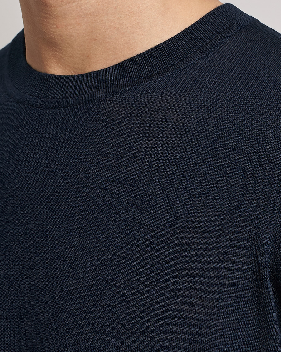 Herre | Gensere | Samsøe Samsøe | Flemming Superfine Merino Wool Crew Neck Night Sky