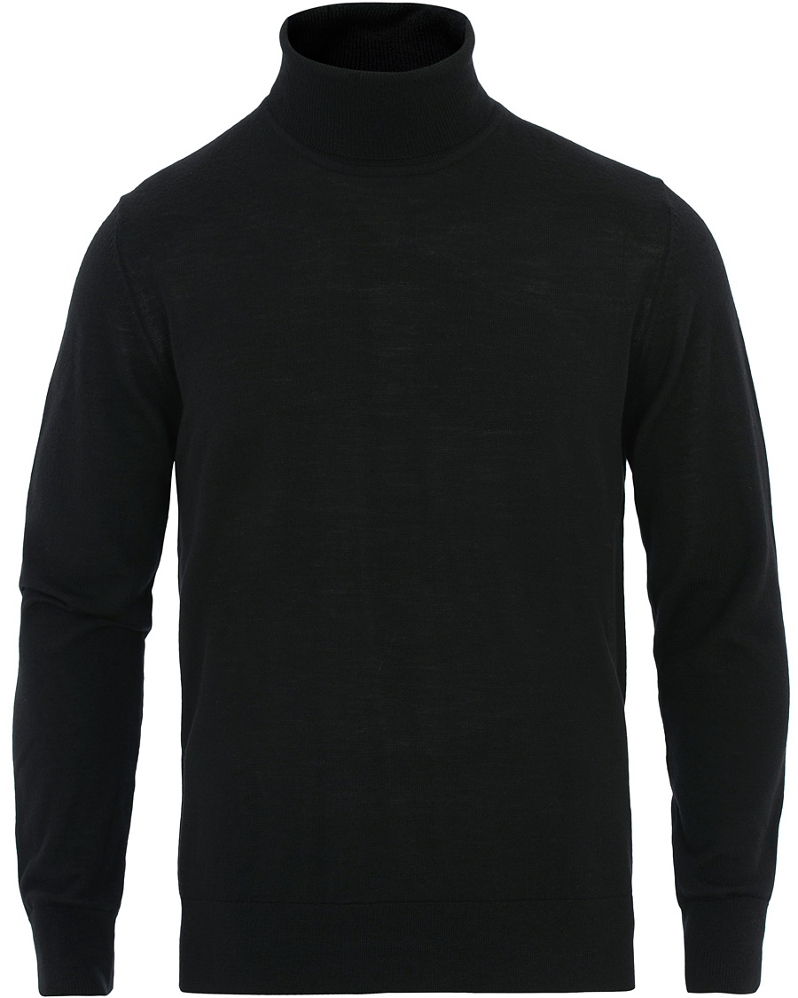 Herre | Gensere | Samsøe Samsøe | Samsøe & Samsøe Flemming Superfine Merino Wool Roll Neck Black