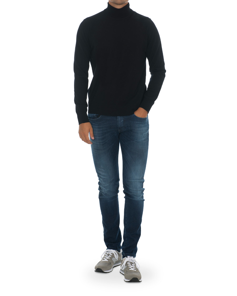 Herre | Gensere | Samsøe Samsøe | Samsøe & Samsøe Flemming Superfine Merino Wool Roll Neck Black