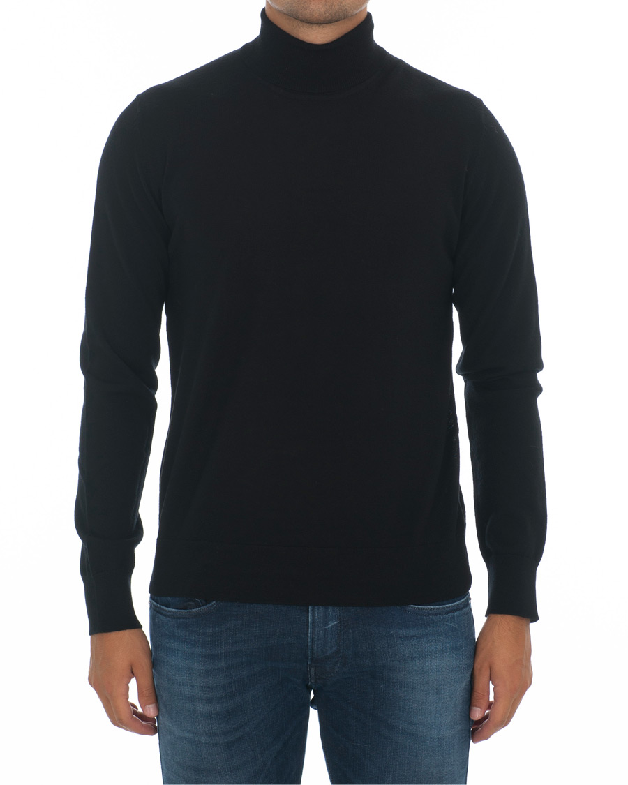 Herre | Gensere | Samsøe Samsøe | Samsøe & Samsøe Flemming Superfine Merino Wool Roll Neck Black