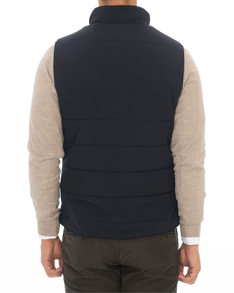 Herre | Jakker | Stenströms | Soft Quilted Nylon Vest Navy