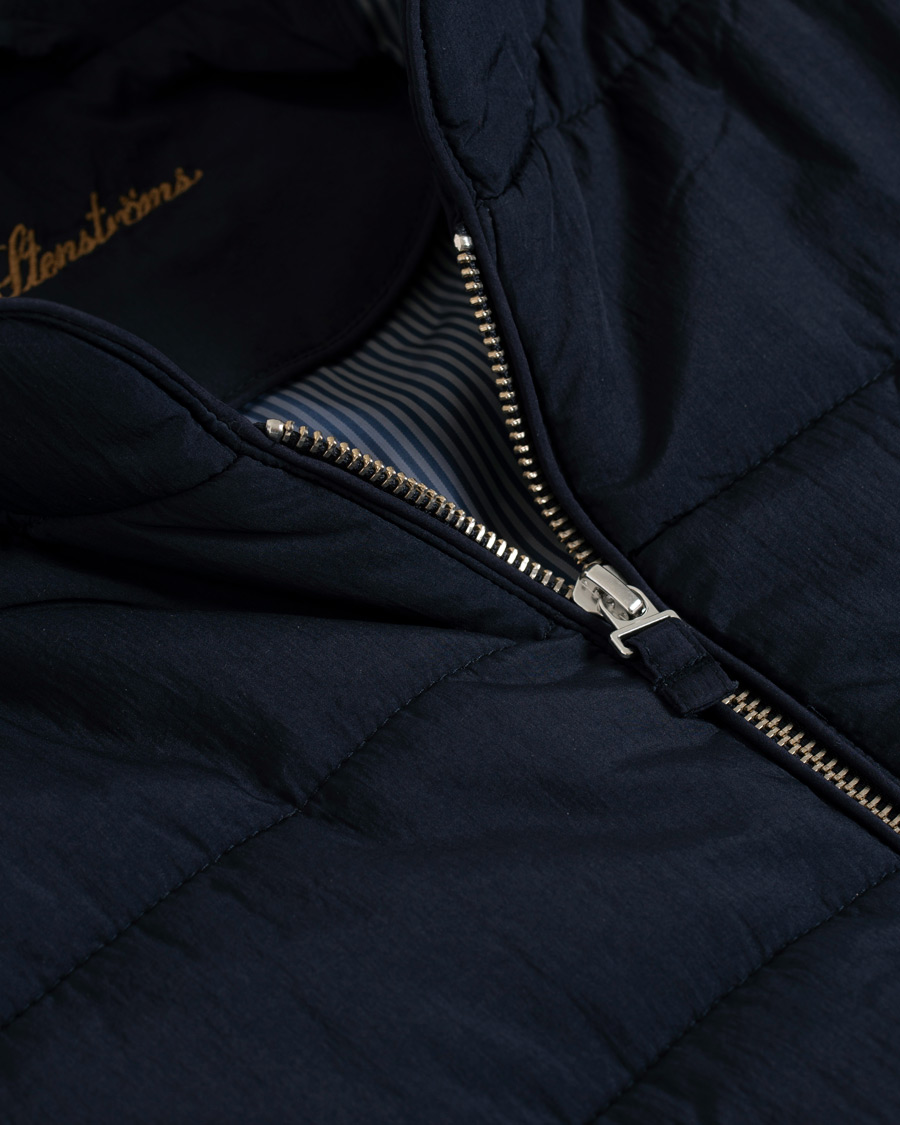 Herre | Jakker | Stenströms | Soft Quilted Nylon Vest Navy