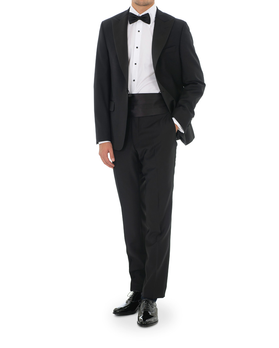Herre | Skjorter | Stenströms | Slimline Jaquard Evening Shirt White