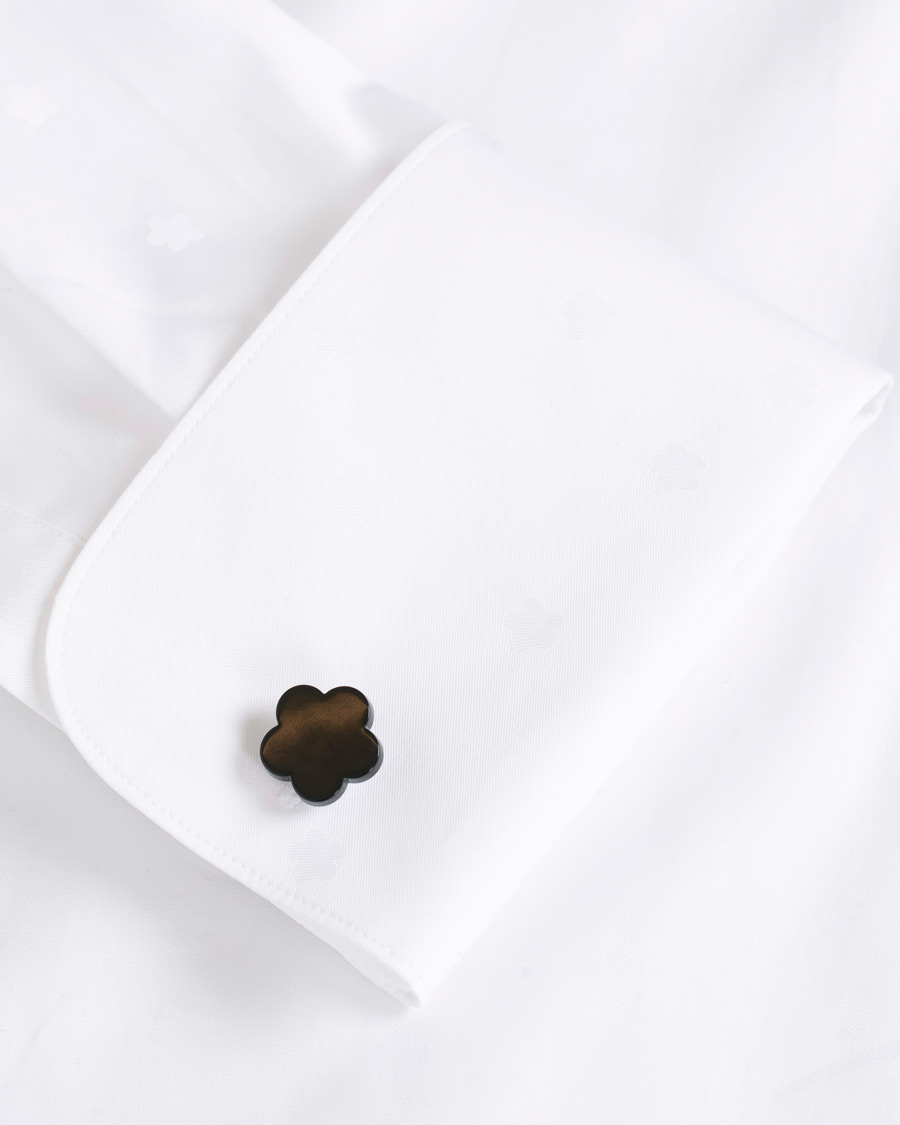 Herre | Skjorter | Stenströms | Slimline Jaquard Evening Shirt White