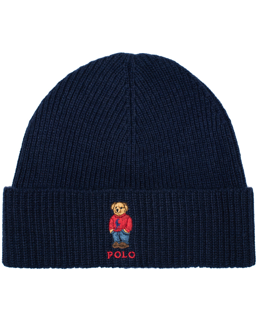 Herre | Polo Ralph Lauren Bear Beanie Hunter Navy | Polo Ralph Lauren | Bear Beanie Hunter Navy
