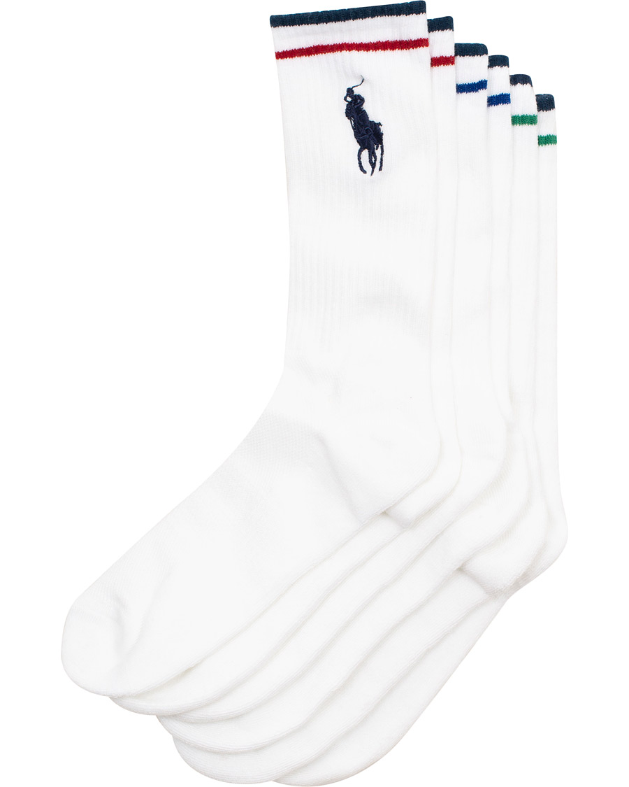 Herre | Undertøy | Polo Ralph Lauren | 3-Pack Sport Socks White
