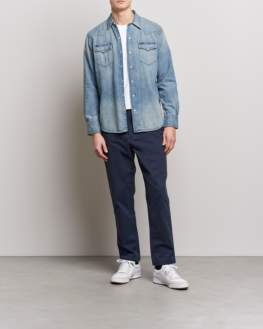 Herre | Jeansskjorter | Polo Ralph Lauren | Western Denim Shirt Light Blue