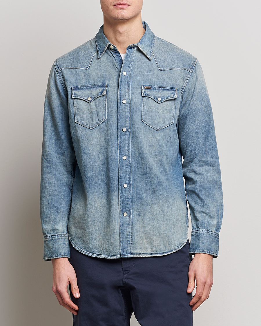 Herre | Klær | Polo Ralph Lauren | Icon Wester Denim Shirt Light Blue