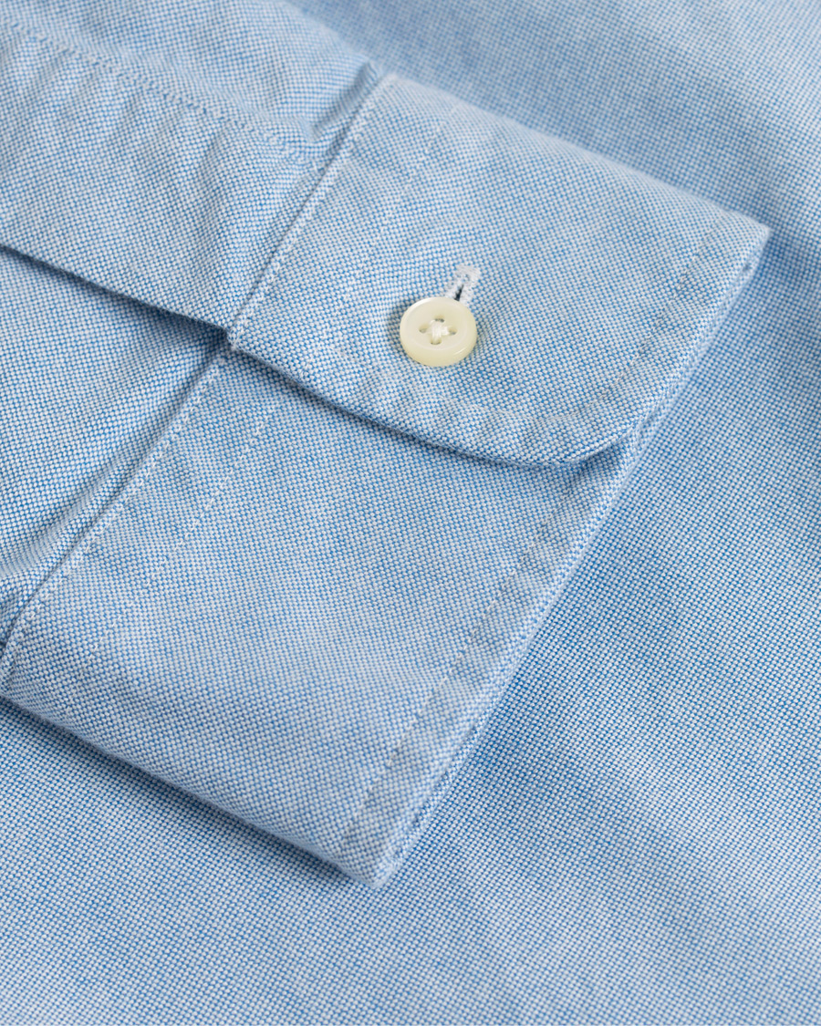 Herre | Skjorter | Polo Ralph Lauren | Slim Fit Oxford Bear Shirt Light Blue