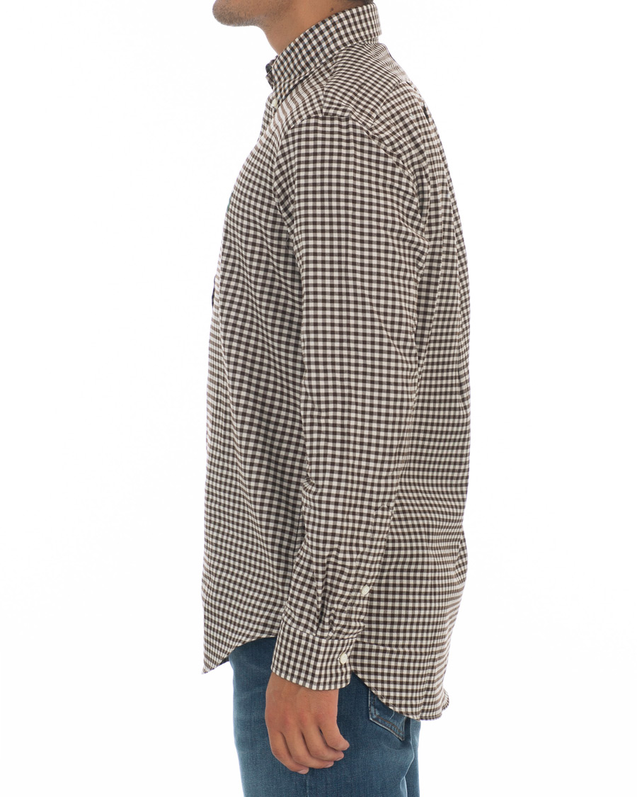 Herre | Skjorter | Polo Ralph Lauren | Custom Fit Twill Check Shirt Brown/White