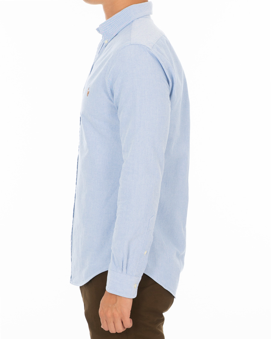 Herre | Skjorter | Polo Ralph Lauren | Slim Fit Contrast Oxford Shirt Light Blue