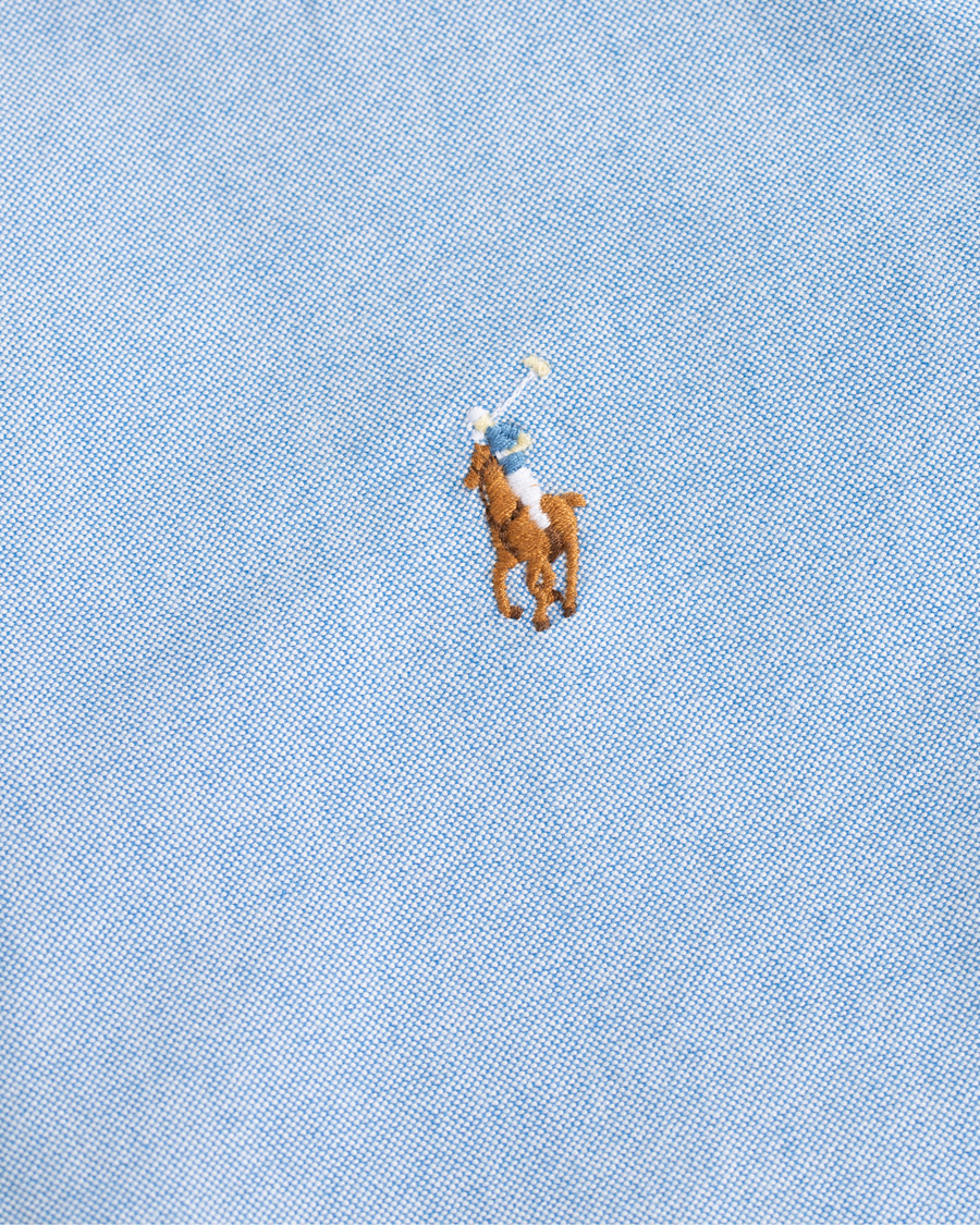 Herre | Skjorter | Polo Ralph Lauren | Slim Fit Contrast Oxford Shirt Light Blue