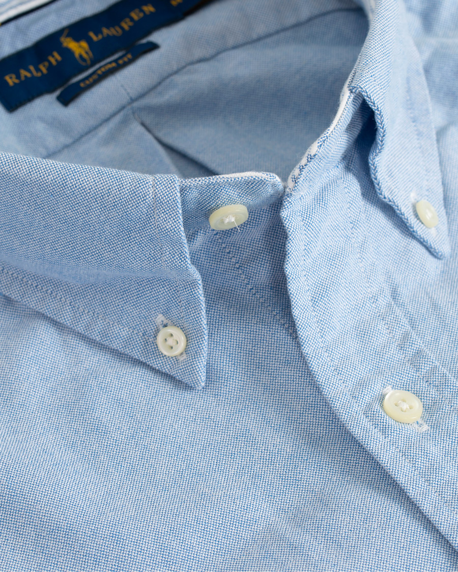 Herre | Skjorter | Polo Ralph Lauren | Core Fit Contrast Oxford Shirt Light Blue