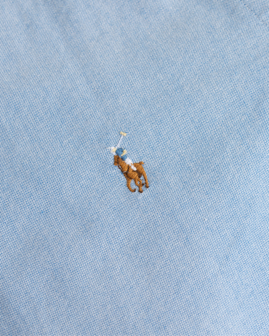 Herre | Skjorter | Polo Ralph Lauren | Core Fit Contrast Oxford Shirt Light Blue