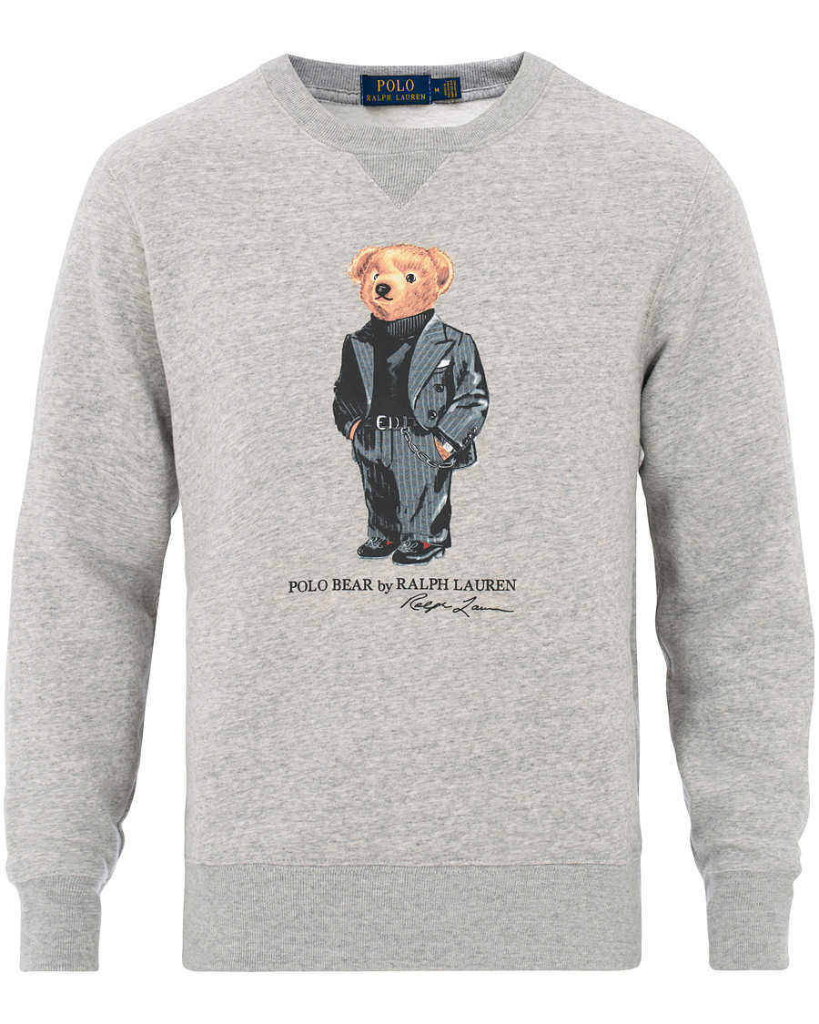 Herre | Gensere | Polo Ralph Lauren | Printed Suit Bear Sweatshirt Grey