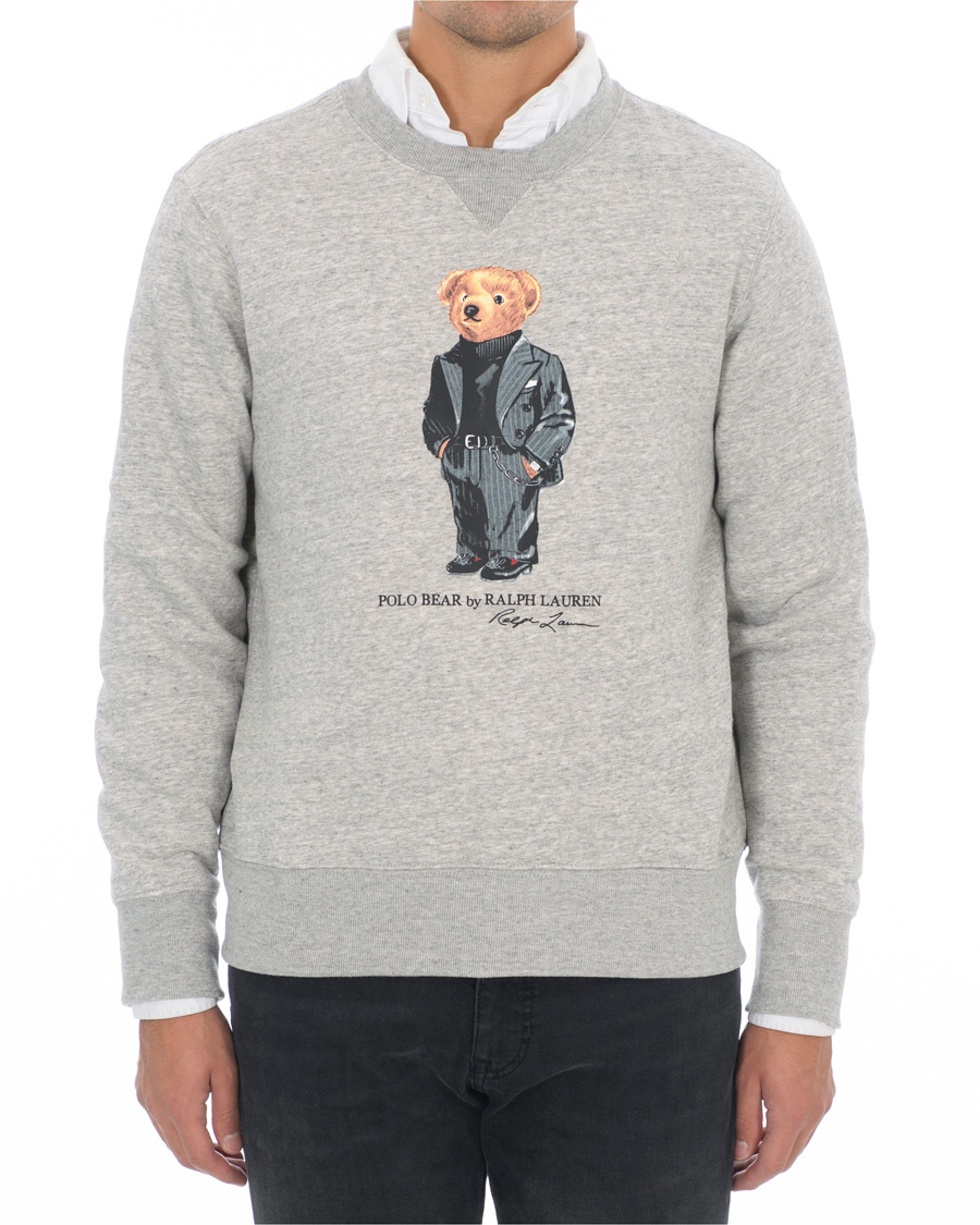 Herre | Gensere | Polo Ralph Lauren | Printed Suit Bear Sweatshirt Grey