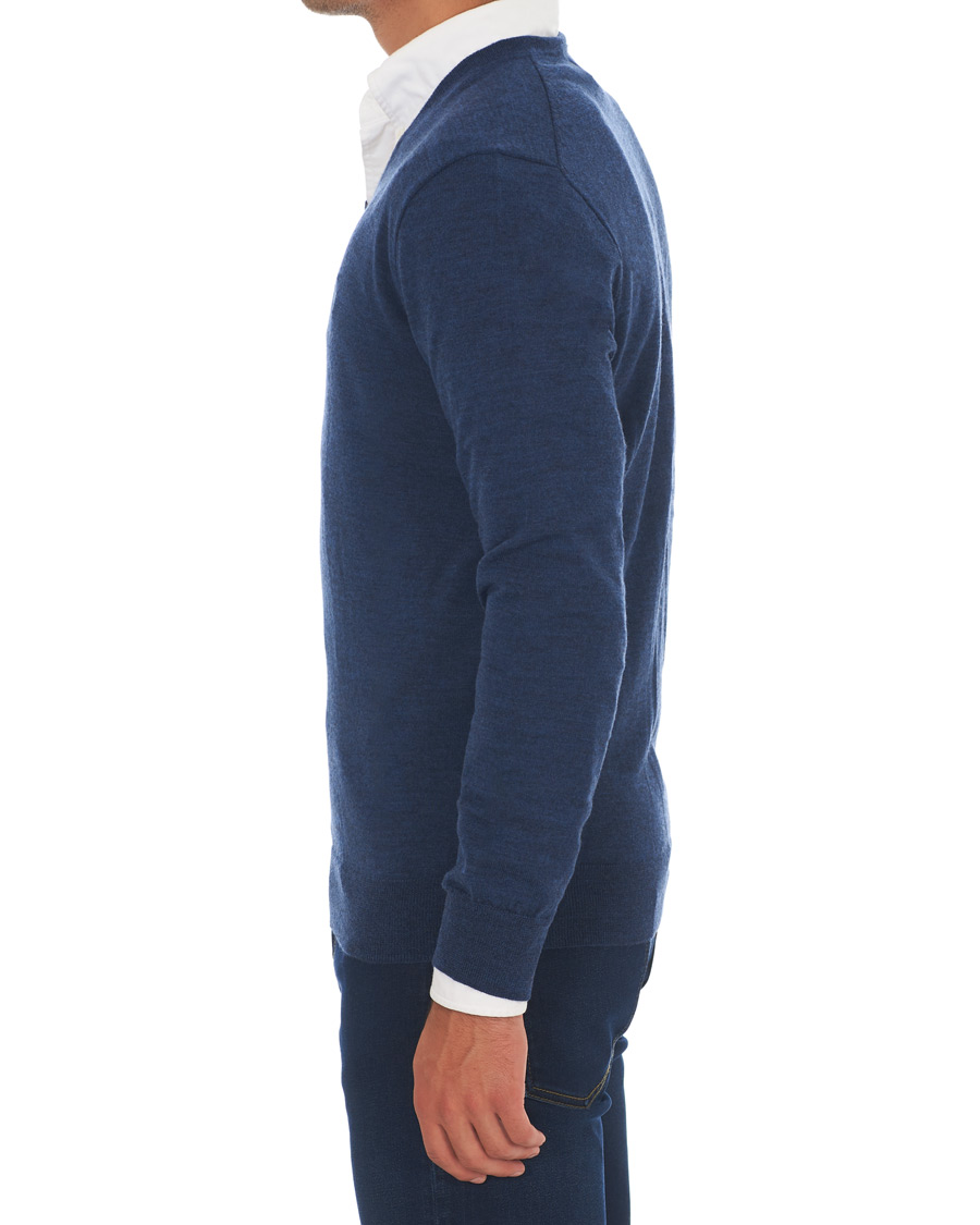 Herre | Gensere | Polo Ralph Lauren | Merino V Neck Pullover Blue