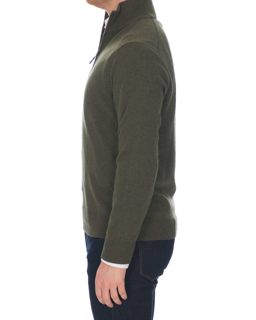 Herre | Gensere | Polo Ralph Lauren | Merino Half Zip Olive