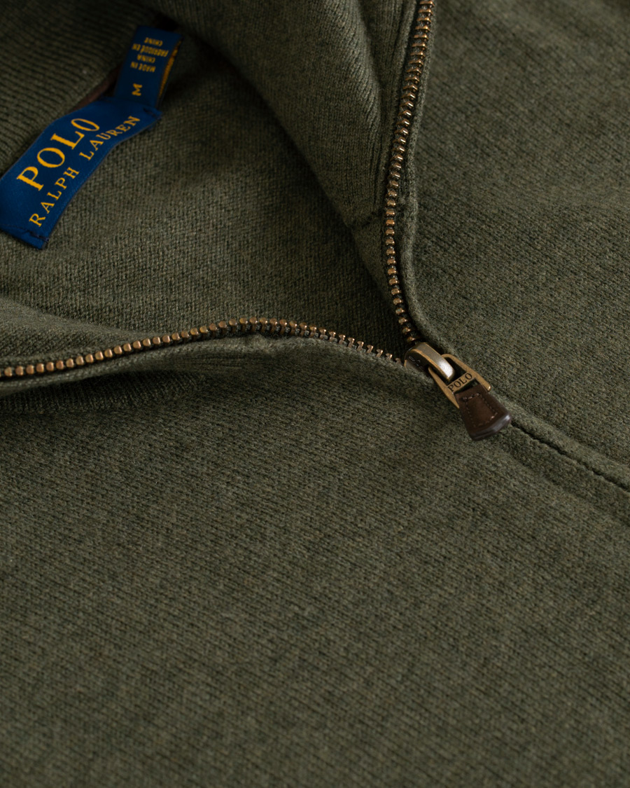 Herre | Gensere | Polo Ralph Lauren | Merino Half Zip Olive
