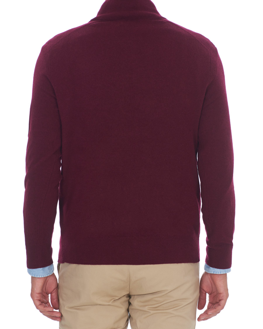 Herre | Gensere | Polo Ralph Lauren | Merino Half Zip Burgundy