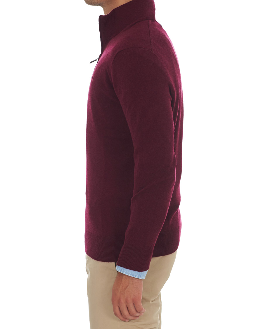 Herre | Gensere | Polo Ralph Lauren | Merino Half Zip Burgundy