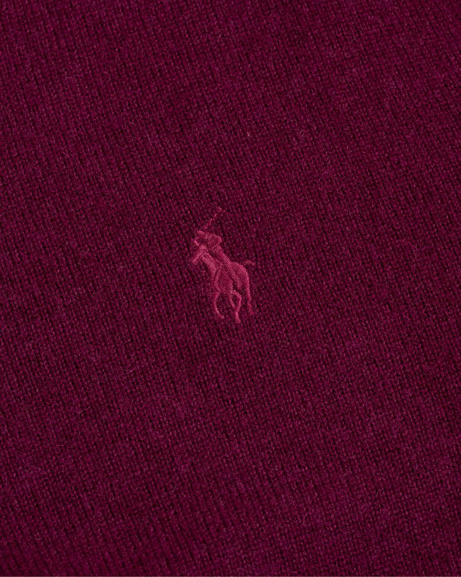 Herre | Gensere | Polo Ralph Lauren | Merino Half Zip Burgundy