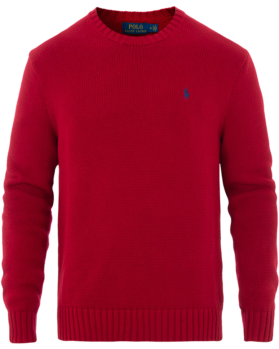 Herre | Gensere | Polo Ralph Lauren | Crispy Cotton Crew Neck Red