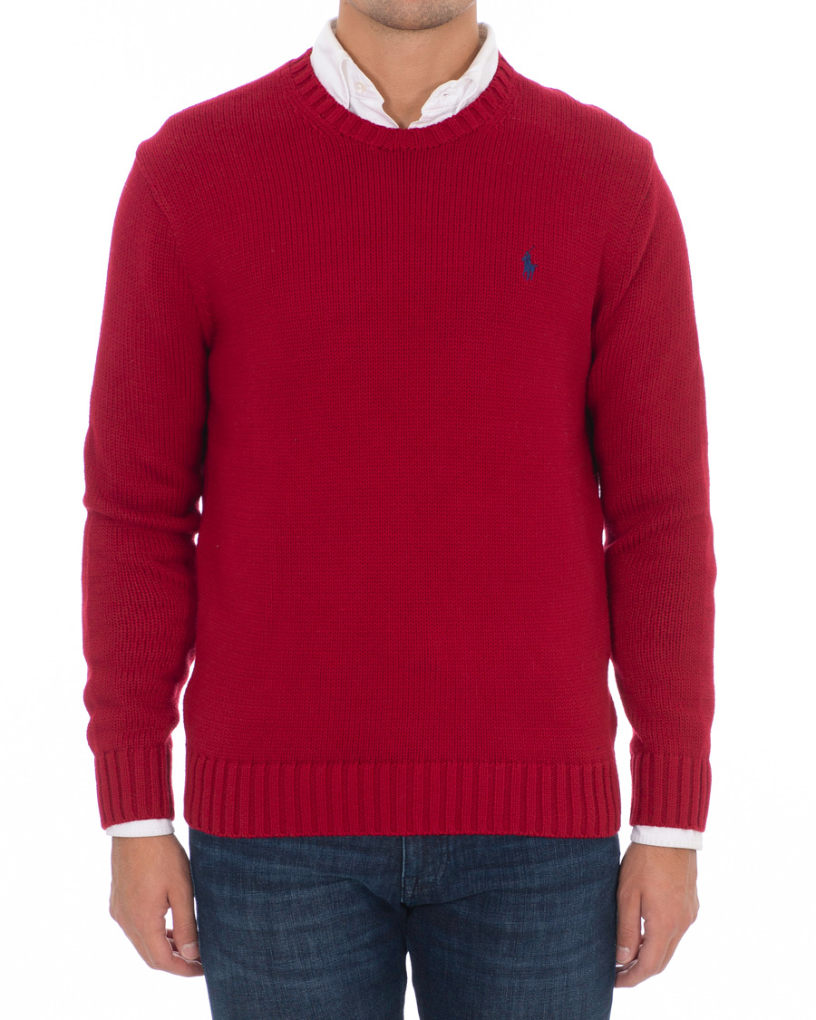 Herre | Gensere | Polo Ralph Lauren | Crispy Cotton Crew Neck Red