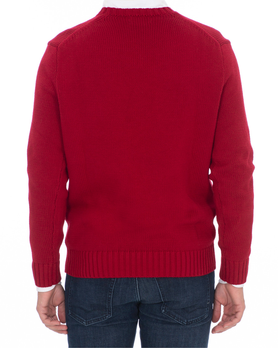 Herre | Gensere | Polo Ralph Lauren | Crispy Cotton Crew Neck Red
