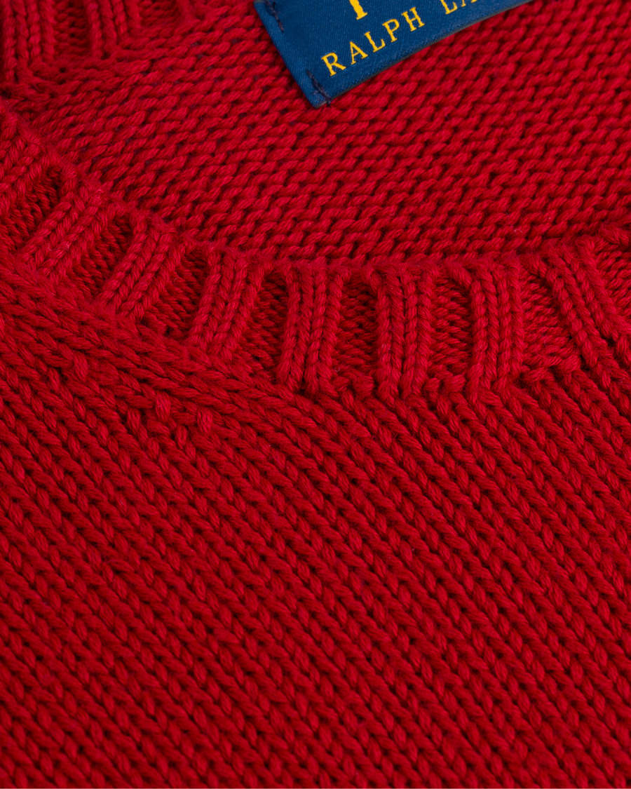 Herre | Gensere | Polo Ralph Lauren | Crispy Cotton Crew Neck Red