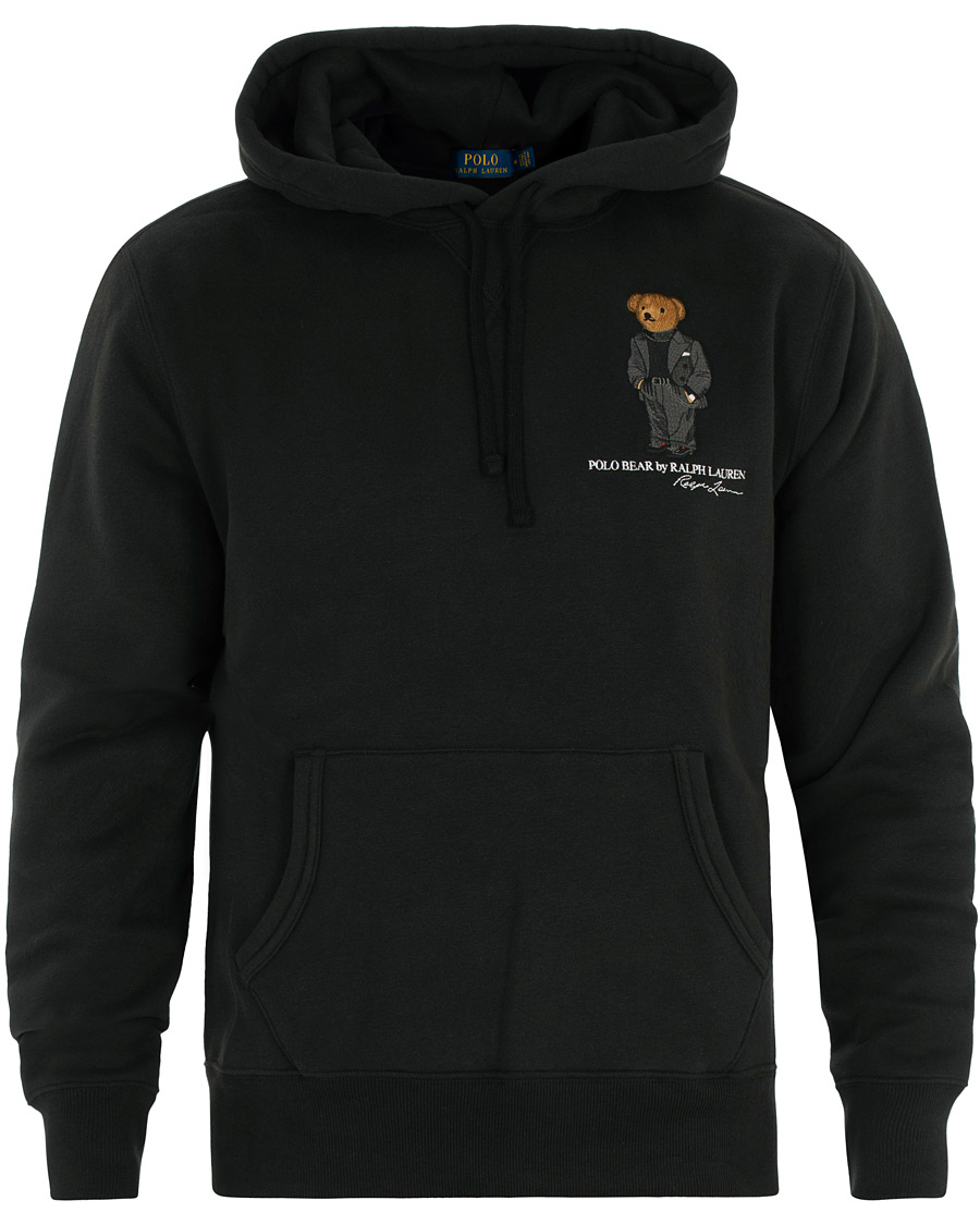 polo bear black hoodie