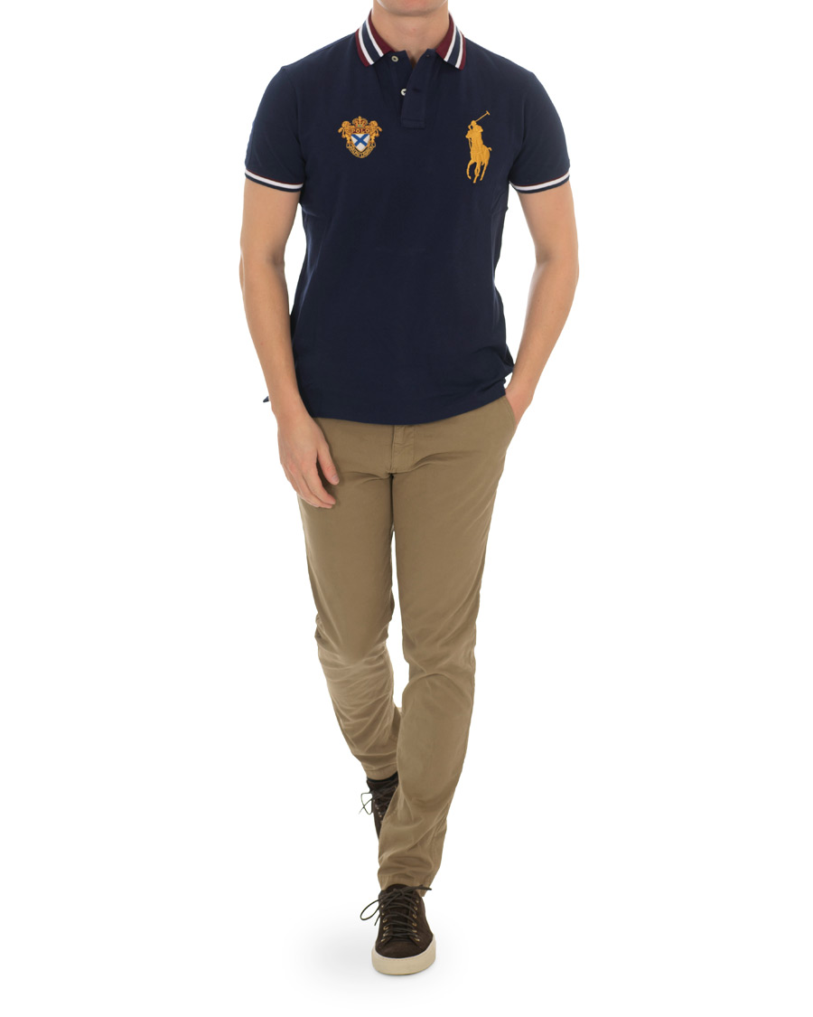 Herre | Pikéer | Polo Ralph Lauren | Custom Slim Fit Crest Big Pony Polo French Navy