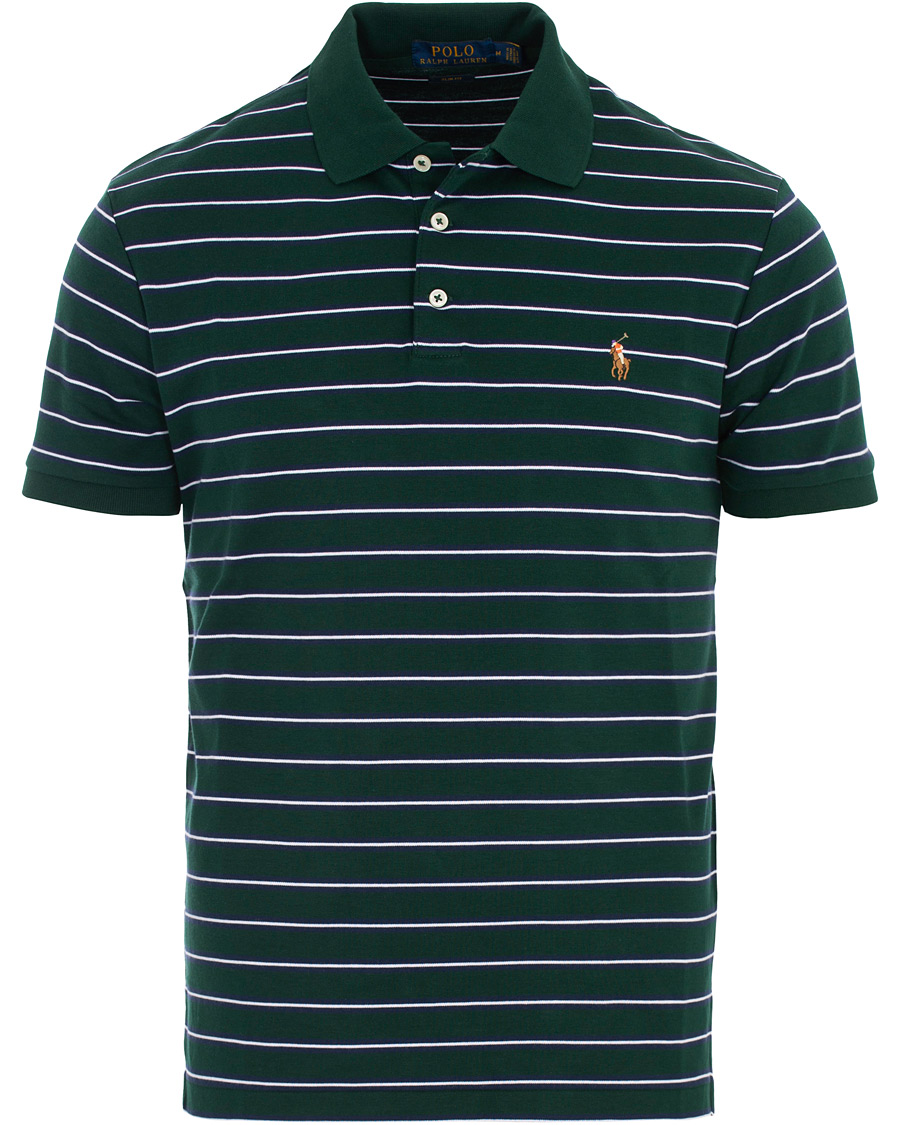 Herre | Pikéer | Polo Ralph Lauren | Pima Luxury Stripe Polo Green/White