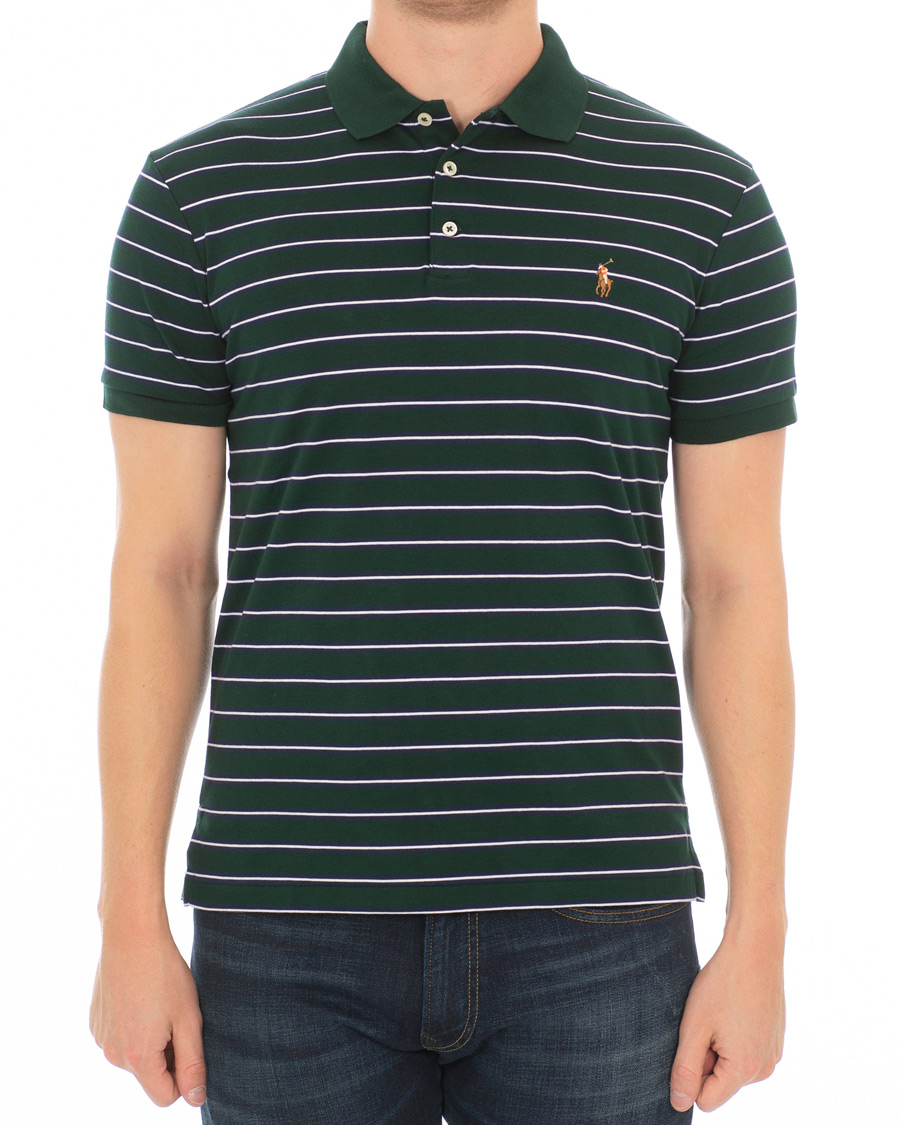 Herre | Pikéer | Polo Ralph Lauren | Pima Luxury Stripe Polo Green/White