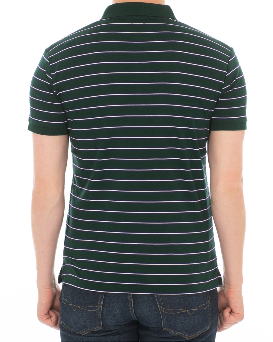 Herre | Pikéer | Polo Ralph Lauren | Pima Luxury Stripe Polo Green/White