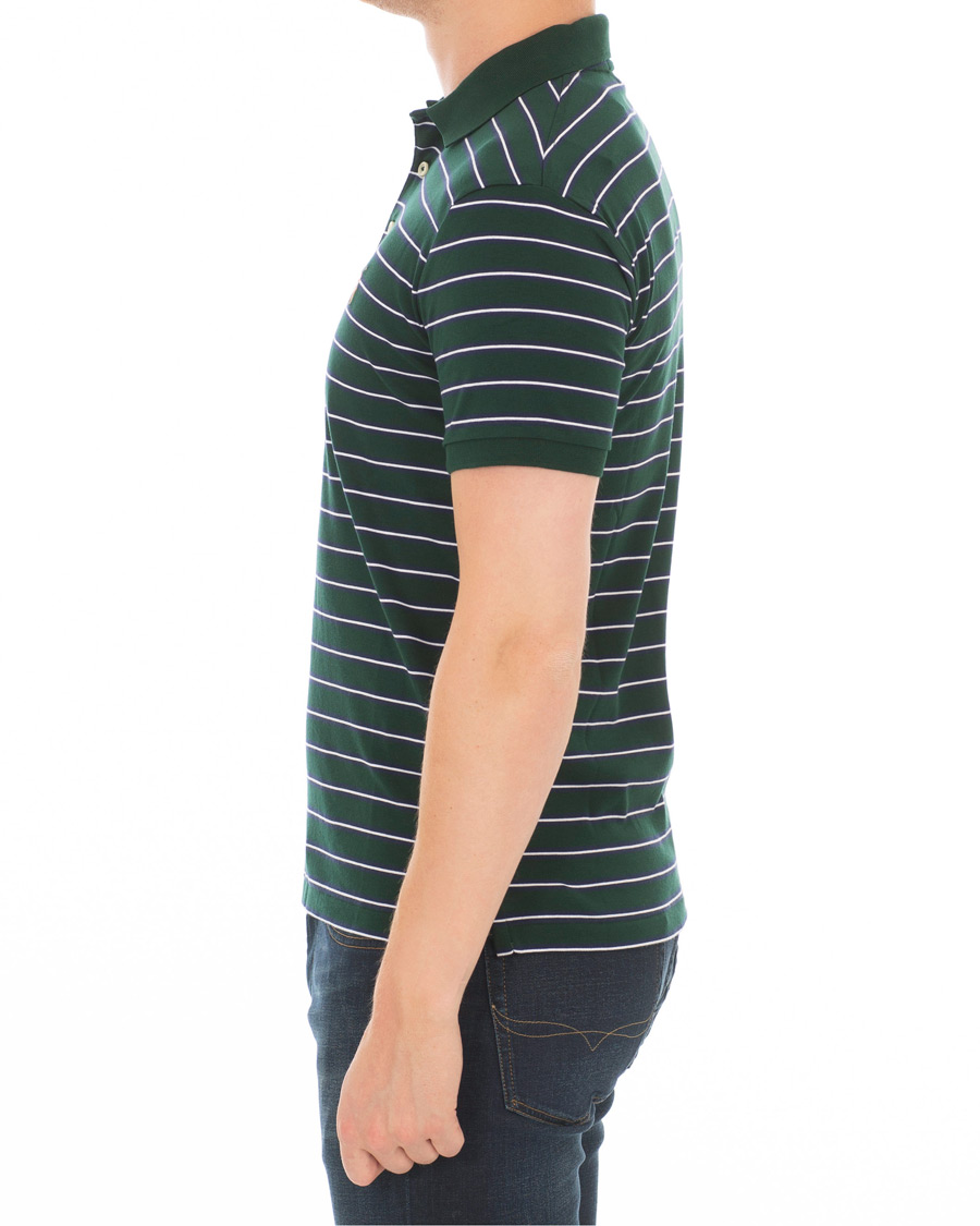 Herre | Pikéer | Polo Ralph Lauren | Pima Luxury Stripe Polo Green/White