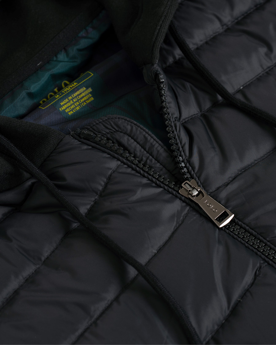 Herre | Jakker | Polo Ralph Lauren | Hooded Hybrid Jacket Black