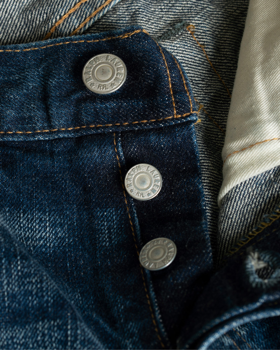 Herre | Jeans | RRL | Low Straight Fit Selvedge Jeans Milwaukee Wash