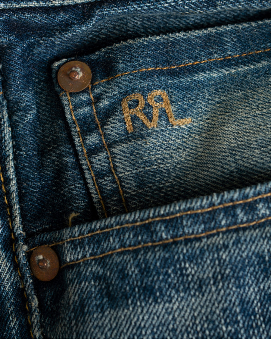 Herre | Jeans | RRL | Low Straight Fit Selvedge Jeans Milwaukee Wash