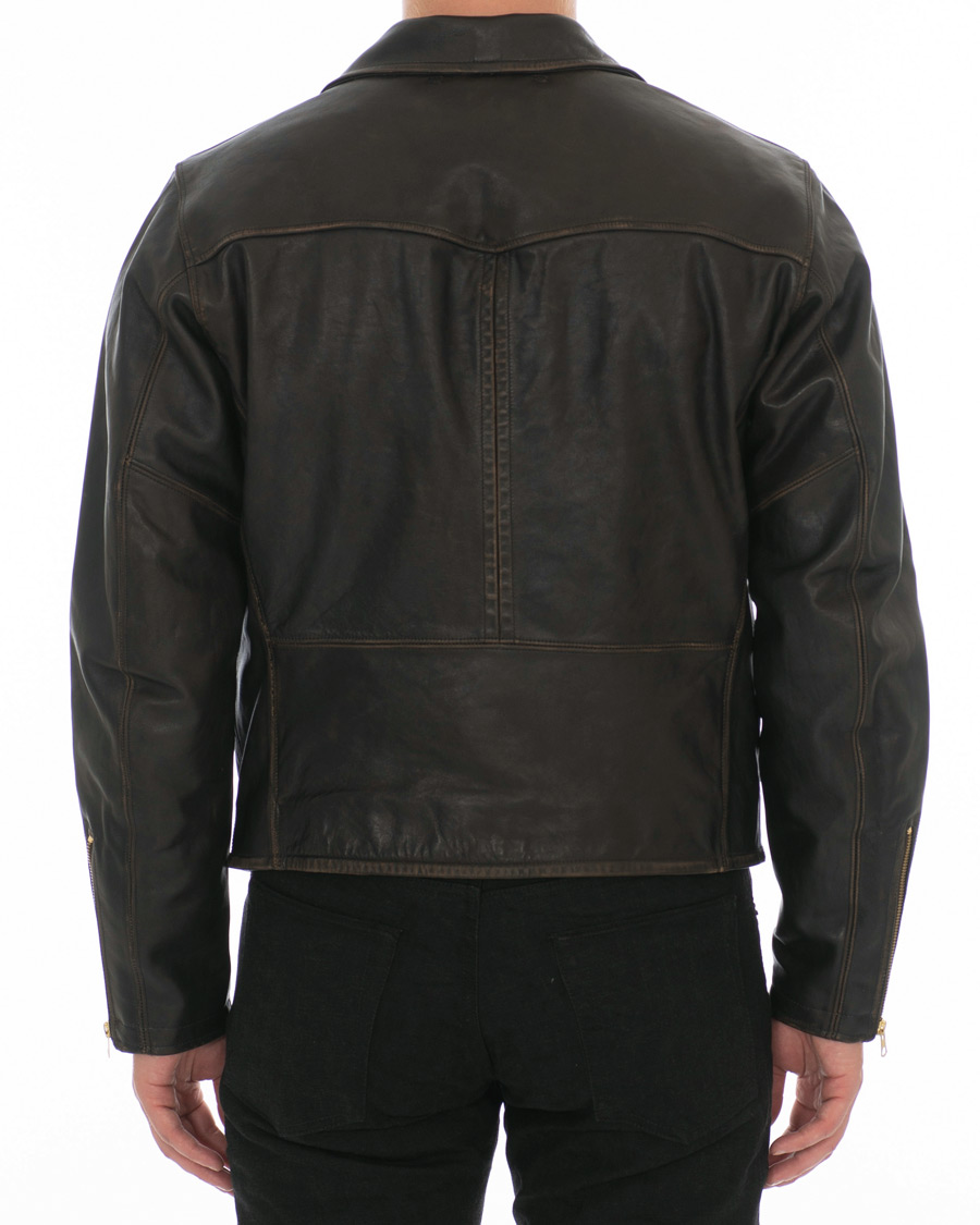 Herre | Jakker | RRL | Marshall Leather Jacket Vintage Black