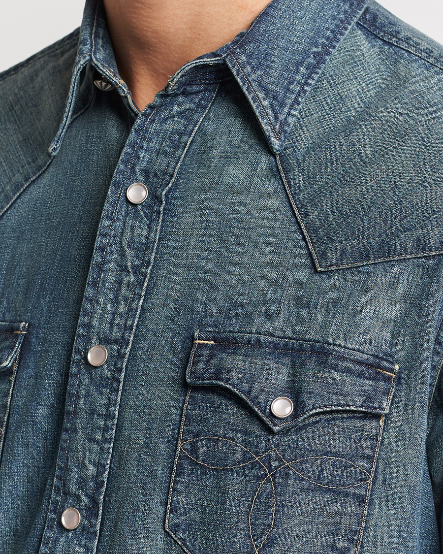 Herre | Skjorter | RRL | Buffalo Western Shirt Dark Wash