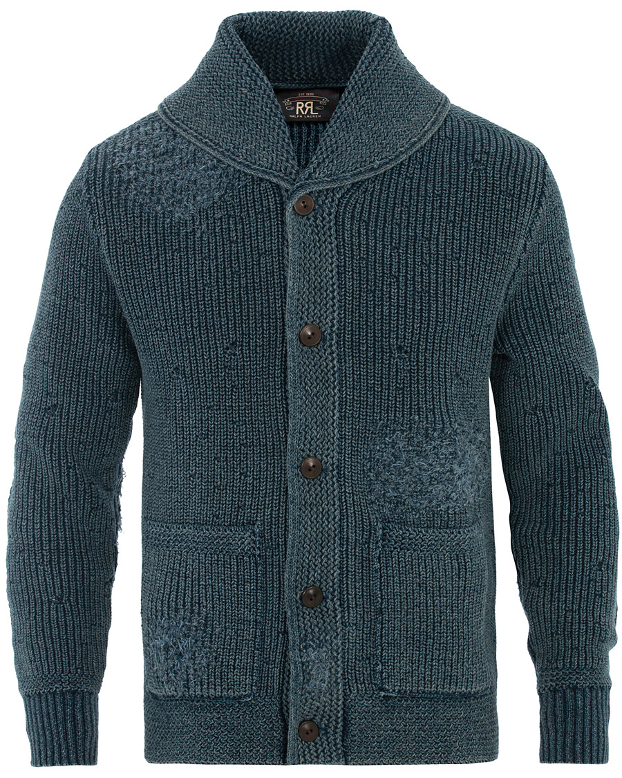 Herre | Gensere | RRL | Shawl Collar Cardigan Dark Indigo