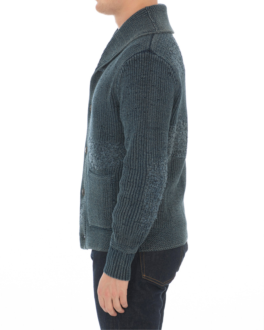 Herre | Gensere | RRL | Shawl Collar Cardigan Dark Indigo