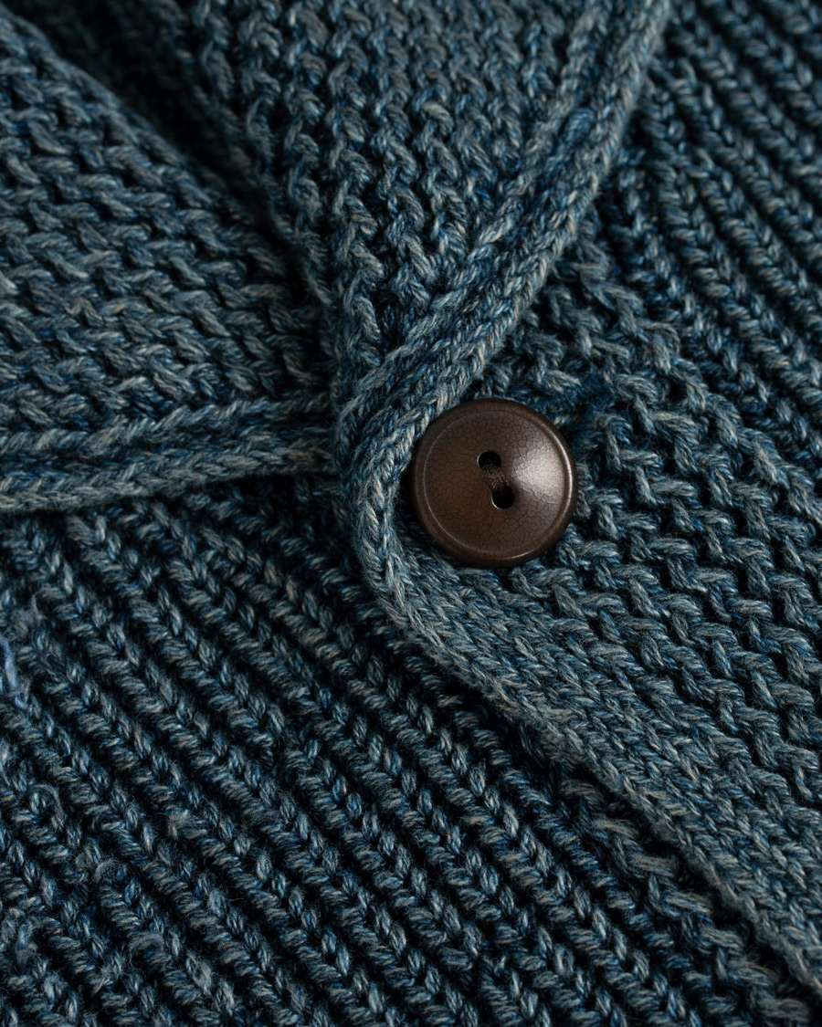 Herre | Gensere | RRL | Shawl Collar Cardigan Dark Indigo