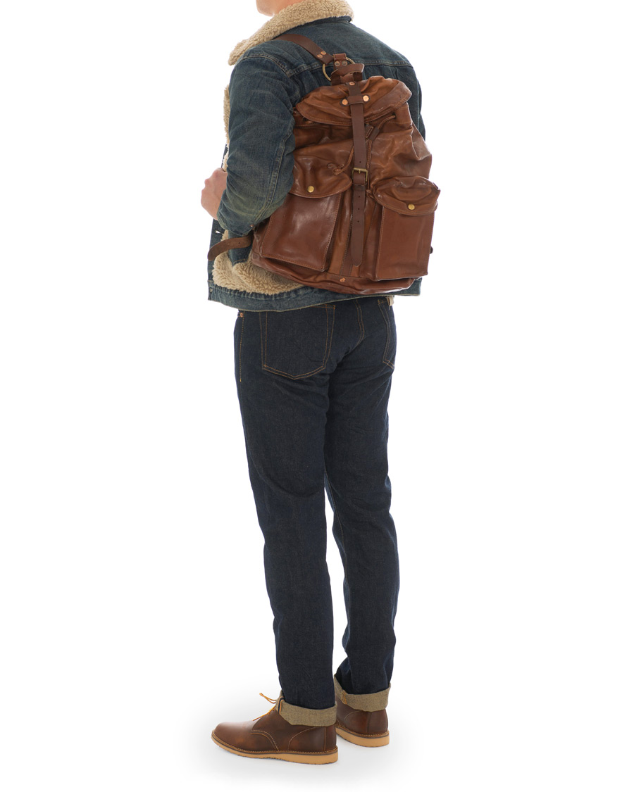 Herre | RRL New Riley Rucksack Veg Tanned Cowhide | RRL | New Riley Rucksack Veg Tanned Cowhide