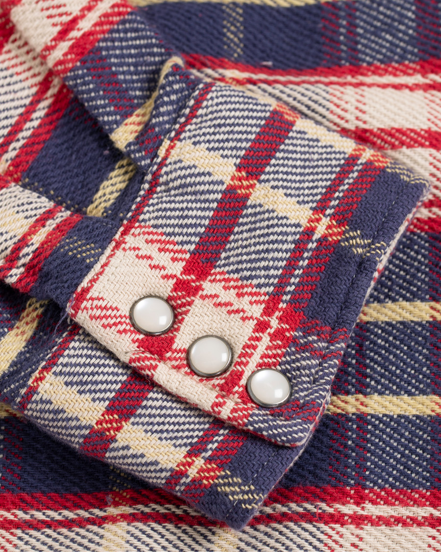 Herre | Skjorter | RRL | Buffalo Western Flannel Shirt Navy/Red Plaid