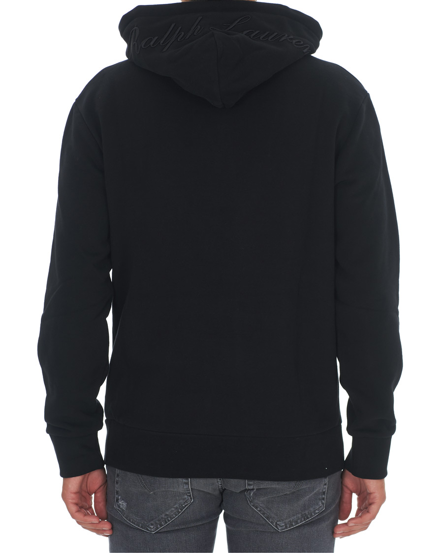 Herre | Gensere | Ralph Lauren Purple Label | Ski Bear Luxury Fleece Hoodie Black