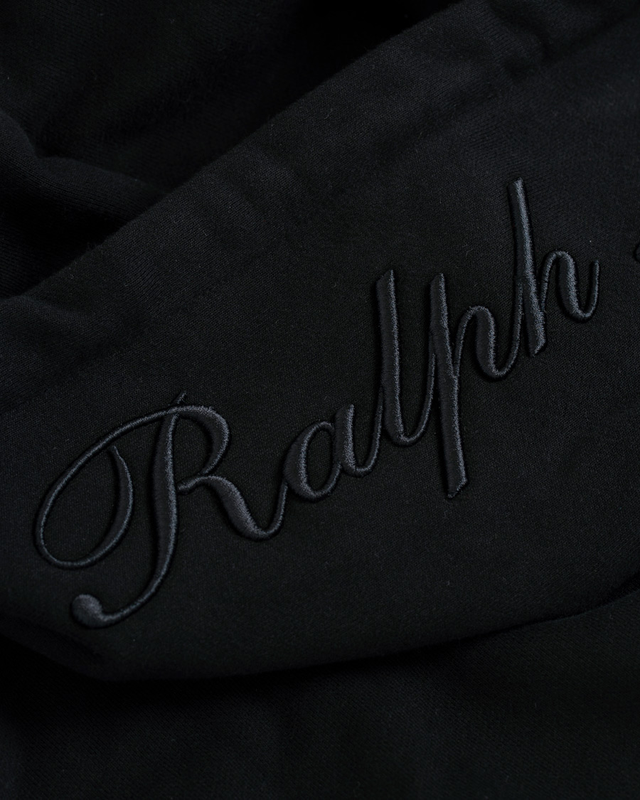 Herre | Gensere | Ralph Lauren Purple Label | Ski Bear Luxury Fleece Hoodie Black
