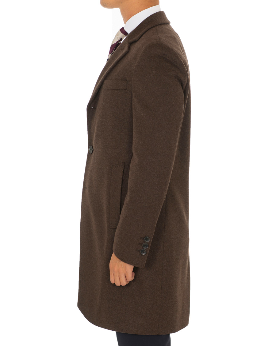 Herre | Jakker | BOSS BLACK | BOSS Nye Wool/Cashmere Coat Brown