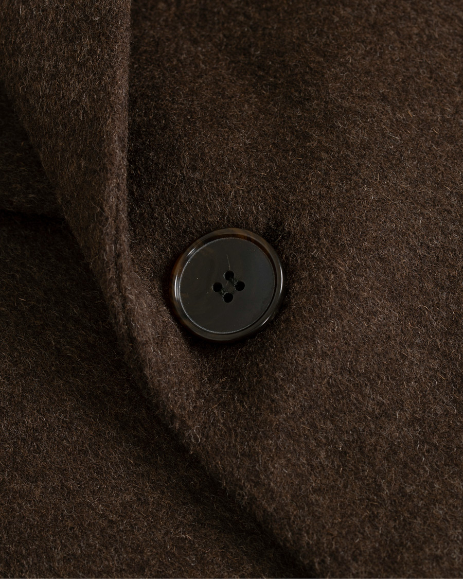 Herre | Jakker | BOSS BLACK | BOSS Nye Wool/Cashmere Coat Brown